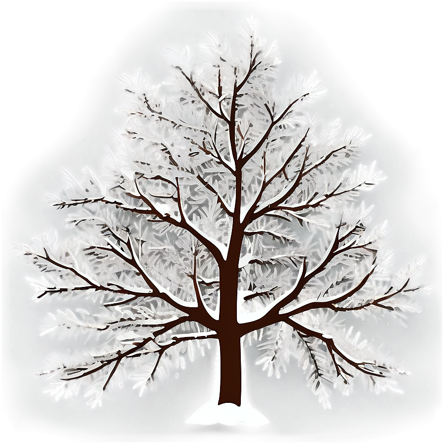 Snowy Tree Silhouette Png 58 PNG Image