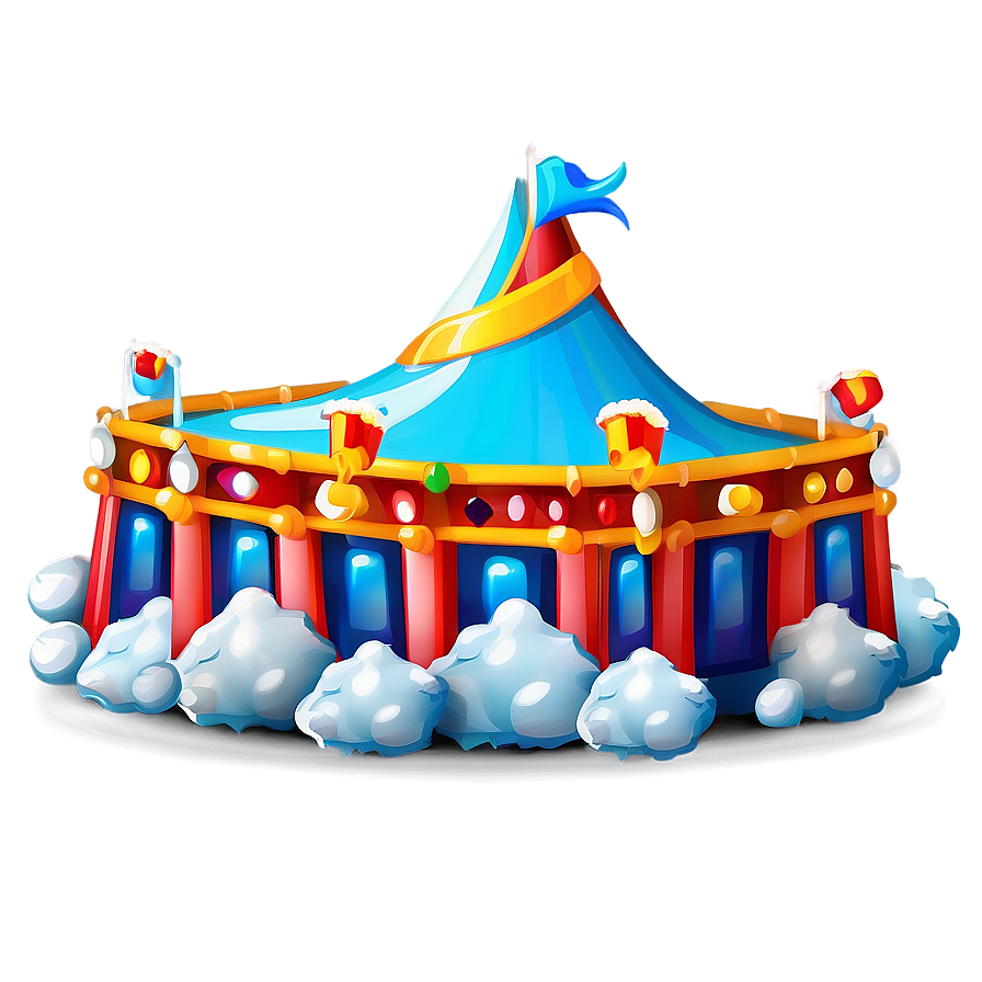 Snowy Winter Carnival Tent Png 9 PNG Image