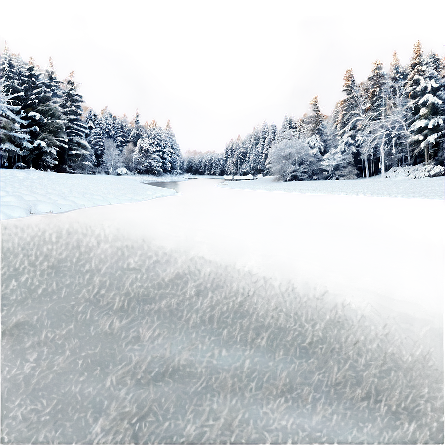 Snowy Winter Forest Png Btl29 PNG Image