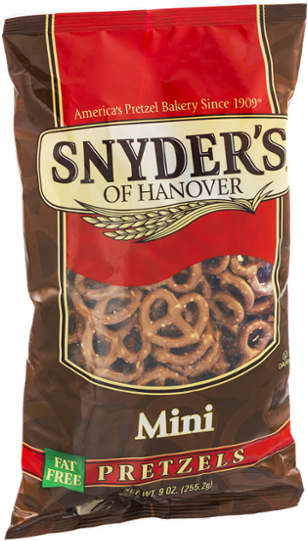 Snyders Mini Pretzels Packaging PNG Image