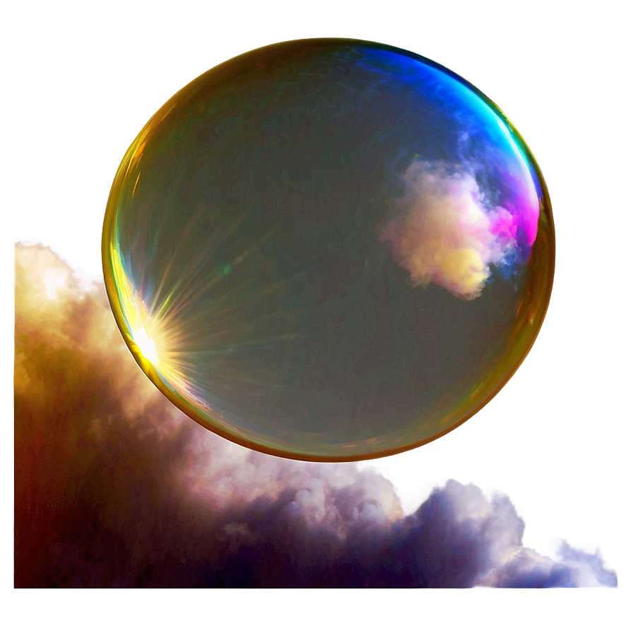 Soap Bubble On Sky Background Png 63 PNG Image