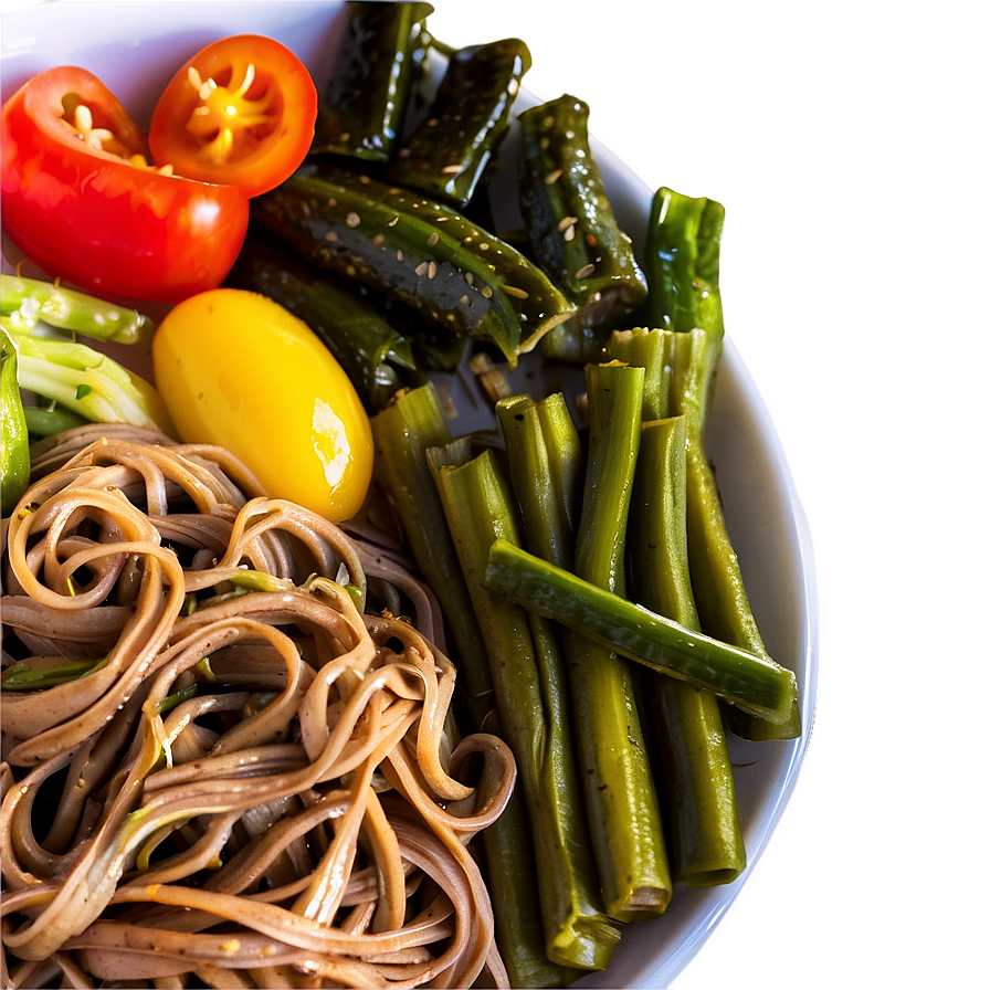 Soba Noodles With Vegetables Png Blq3 PNG Image