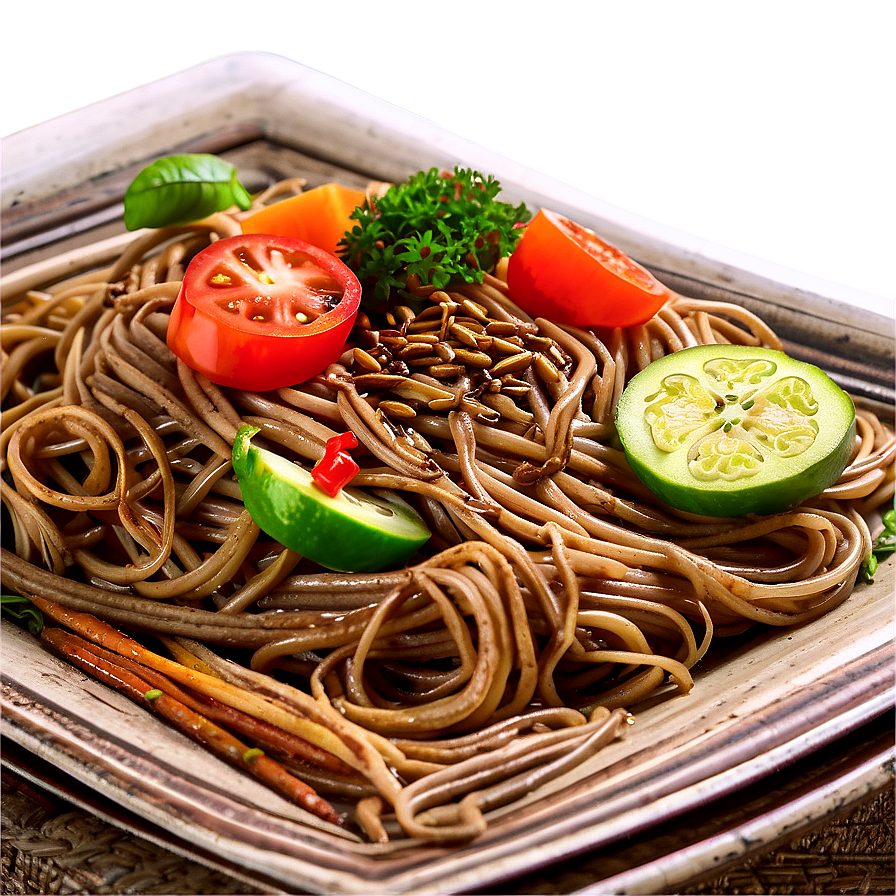 Soba Noodles With Vegetables Png Tva86 PNG Image