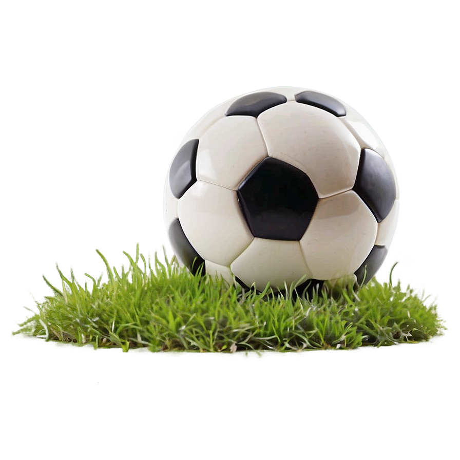 Soccer Ball On Grass Png Yst48 PNG Image