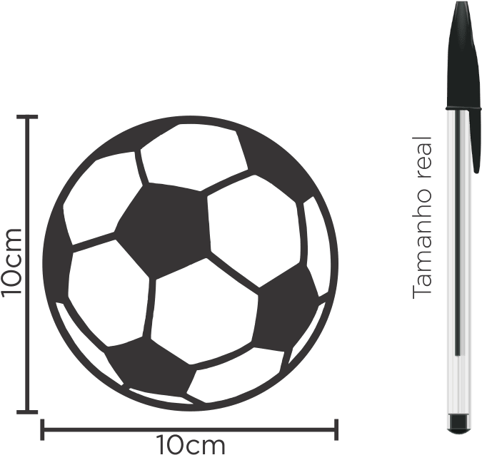 Soccer Ball Size Comparison PNG Image