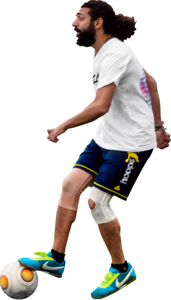 Soccer Player Controling Ball PNG Image