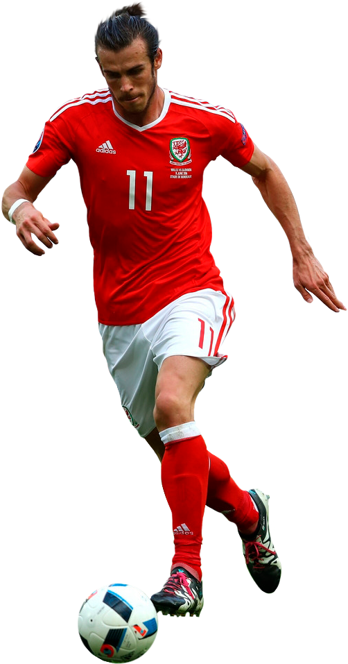 Soccer Player Dribbling Action PNG Image