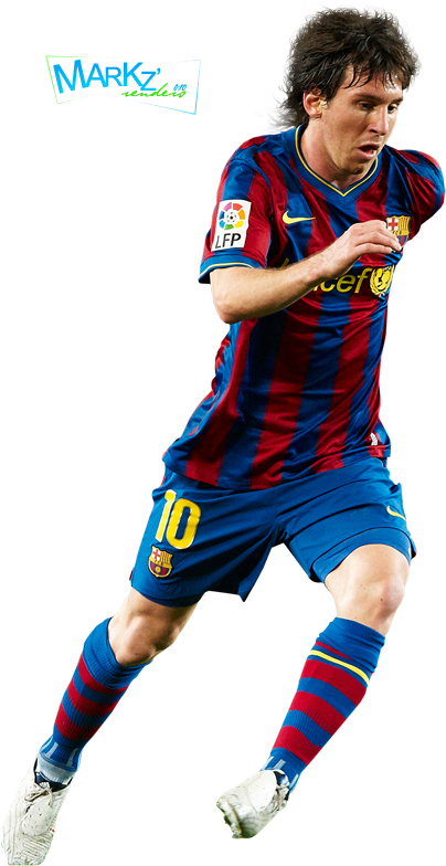 Soccer_ Player_ In_ Action_ Barcelona PNG Image