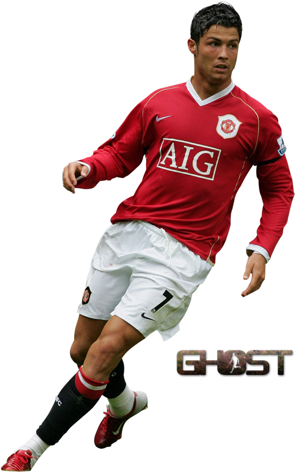 Soccer_ Player_in_ Action.png PNG Image