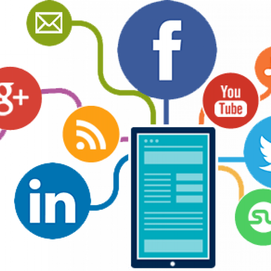 Social Media Connectivity Illustration PNG Image