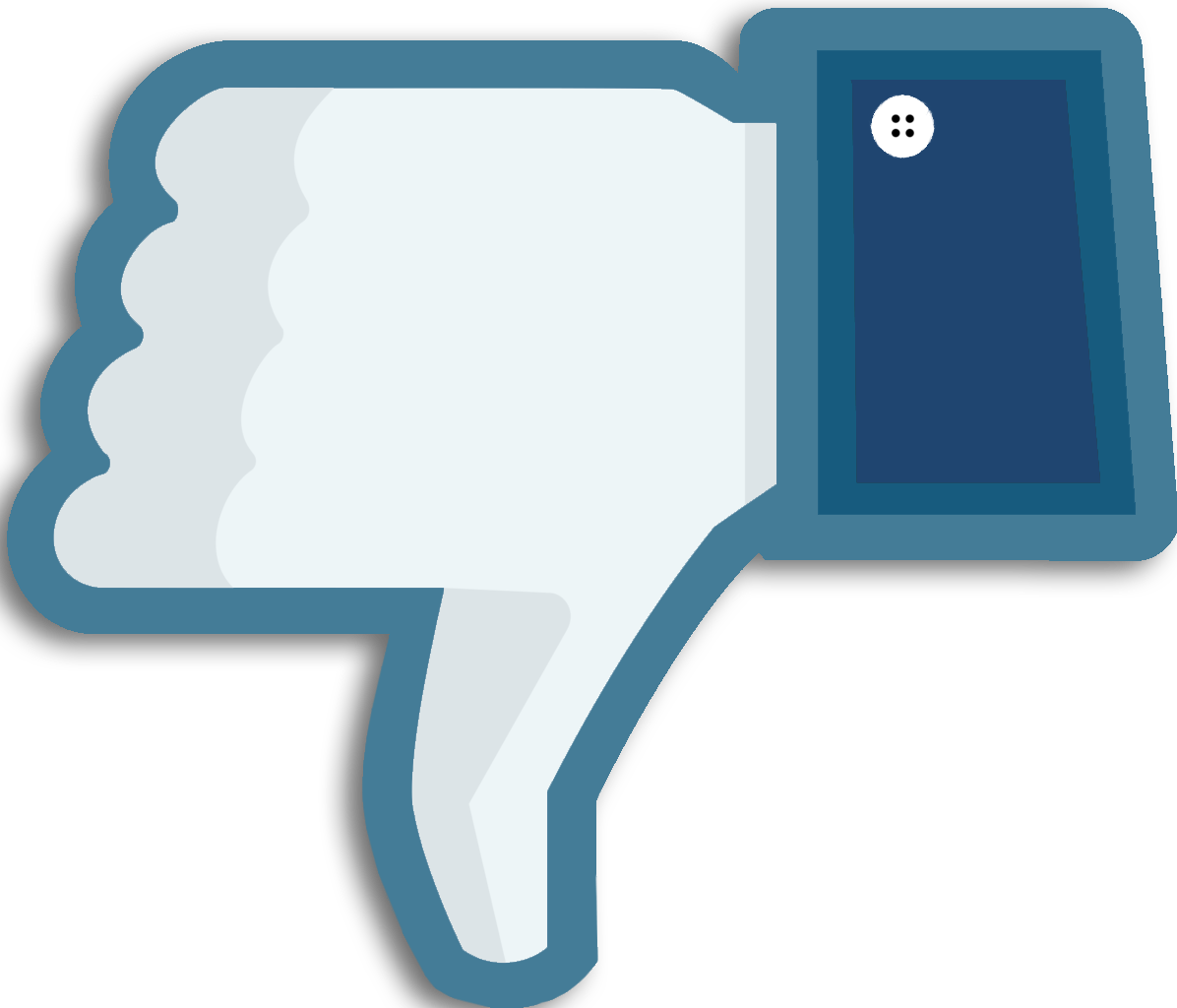 Social Media Dislike Icon PNG Image