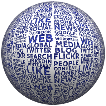 Social Media Globe PNG Image