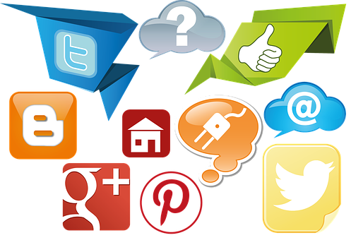 Social Media Icons Collection PNG Image