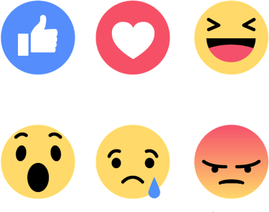 Social_ Media_ Reaction_ Icons_ Set PNG Image