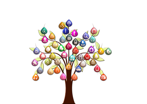 Social_ Media_ Tree_ Illustration PNG Image