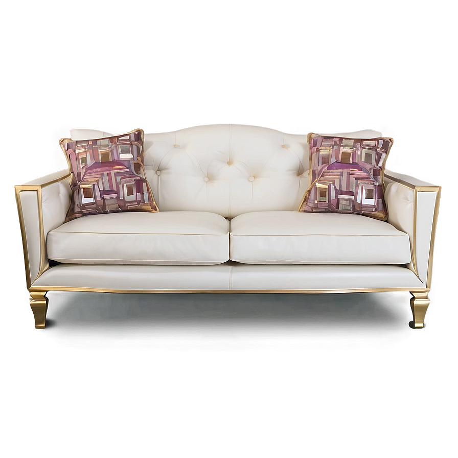 Sofa With Metal Accents Png 05252024 PNG Image