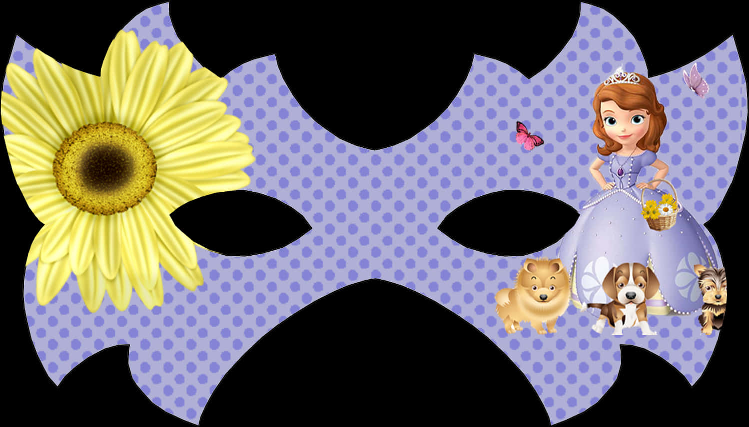 Sofia The First Animal Friends Mask PNG Image