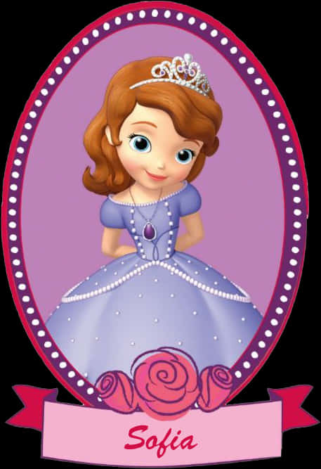 Sofia The First Character Portrait PNG Image