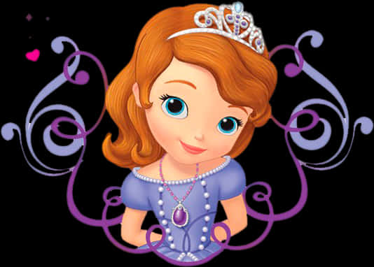 Sofia The First Princess Portrait PNG Image