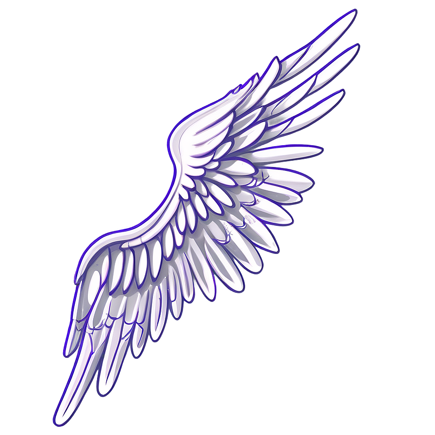 Soft Angel Wings Drawing Png Qsh PNG Image