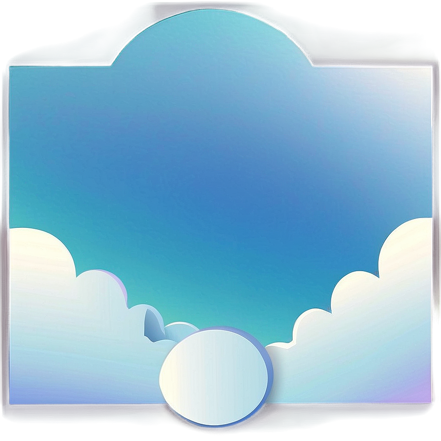 Soft Blue Gradient Clouds Png Rfp PNG Image