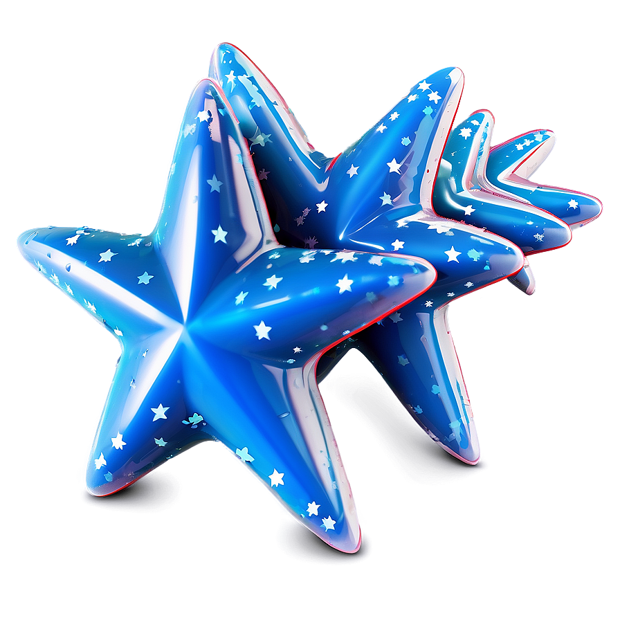 Soft Blue Stars Png 35 PNG Image