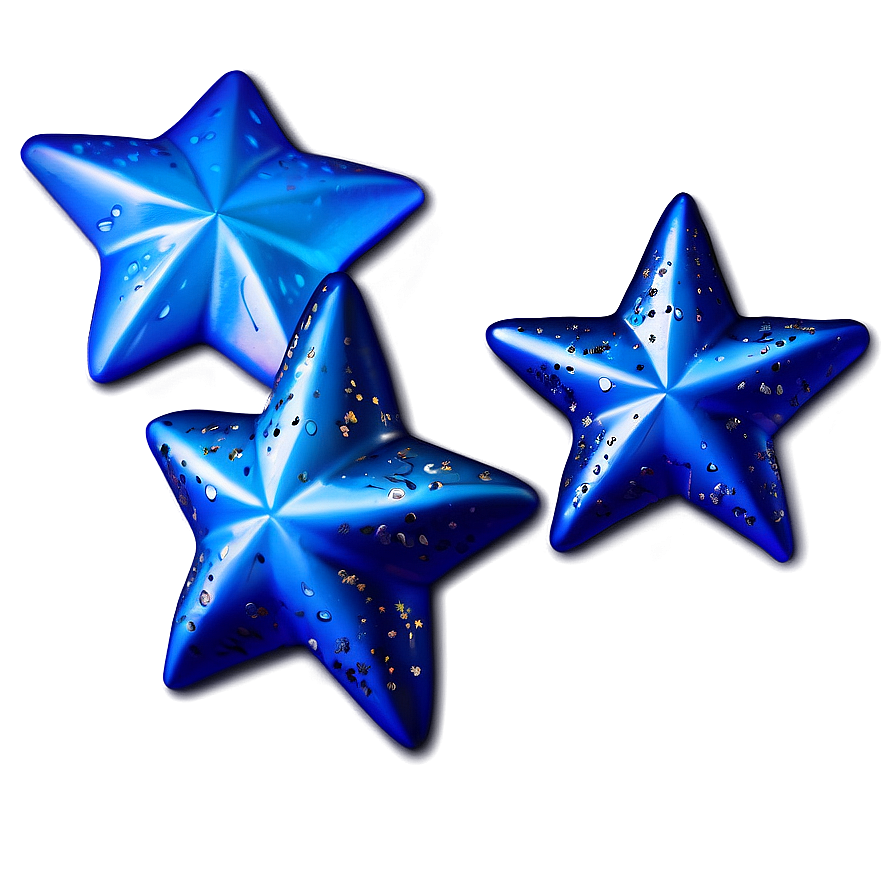 Soft Blue Stars Png Crv PNG Image