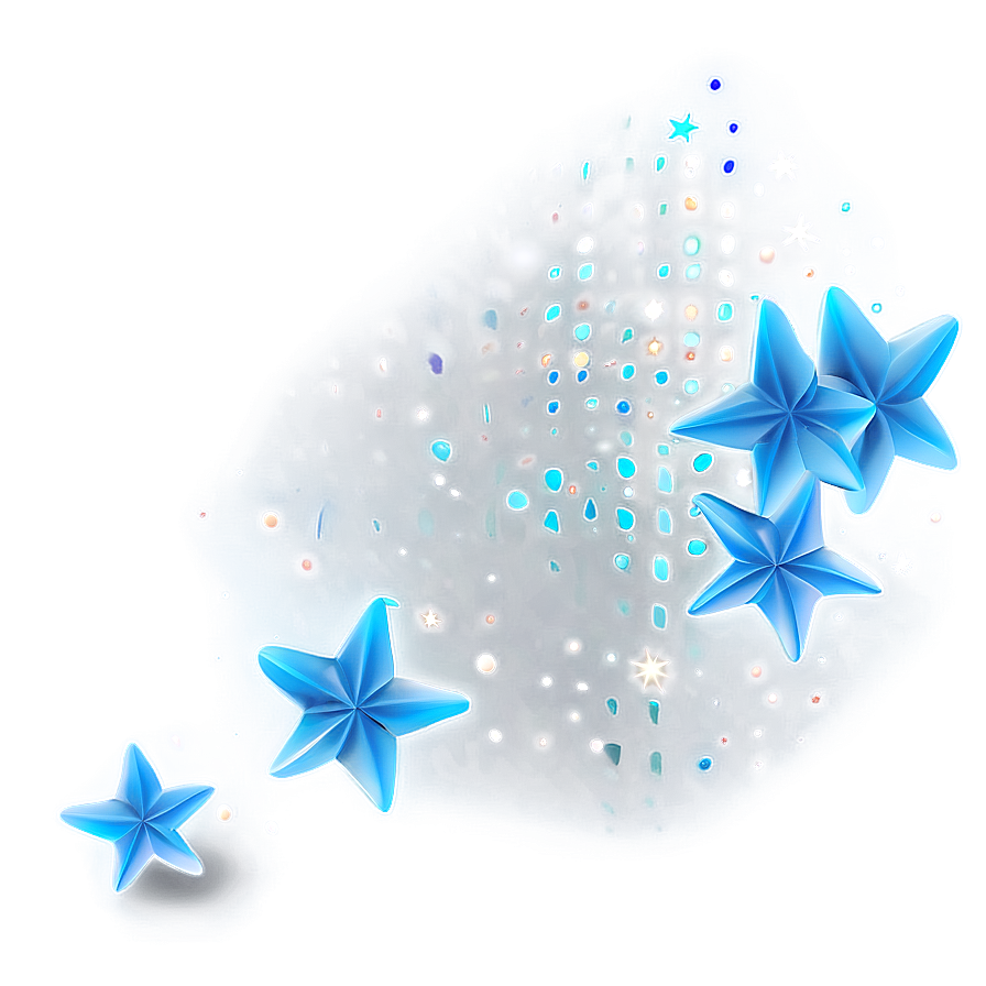 Soft Blue Stars Png Xty49 PNG Image