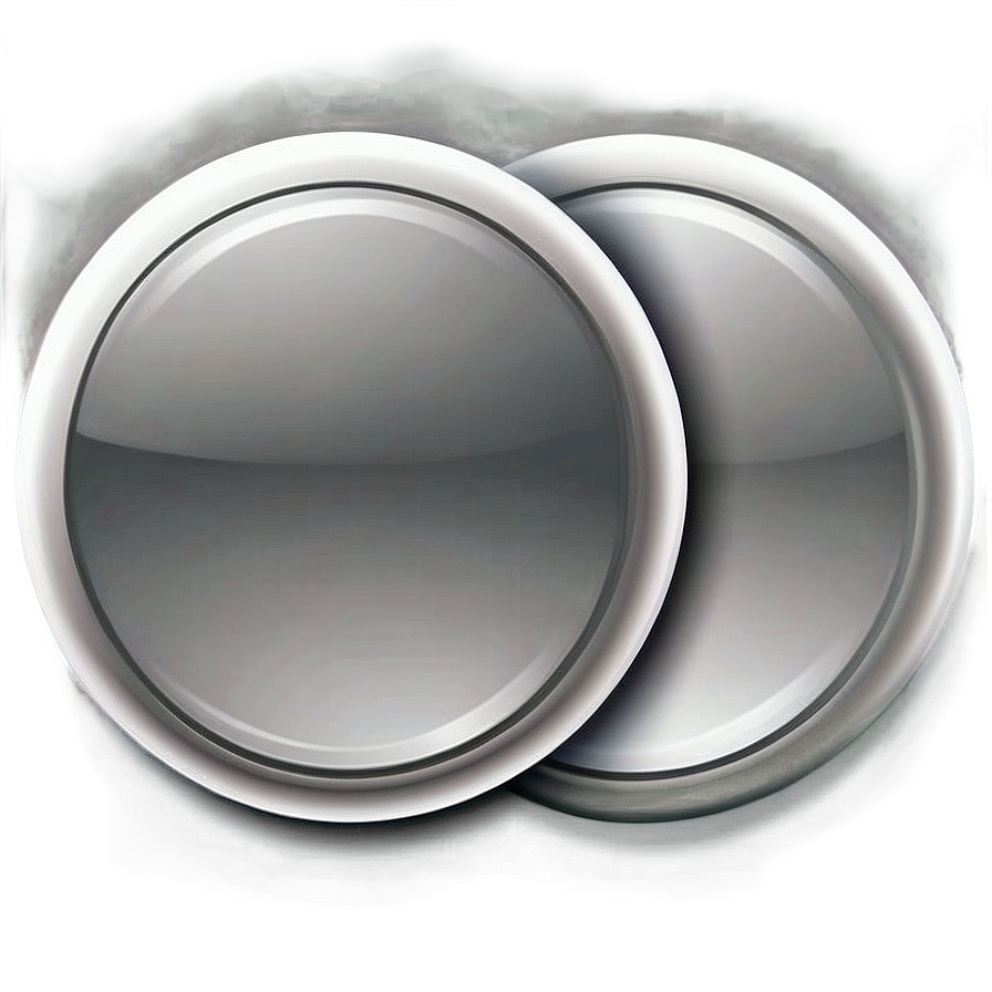 Soft Edge White Button Png 50 PNG Image