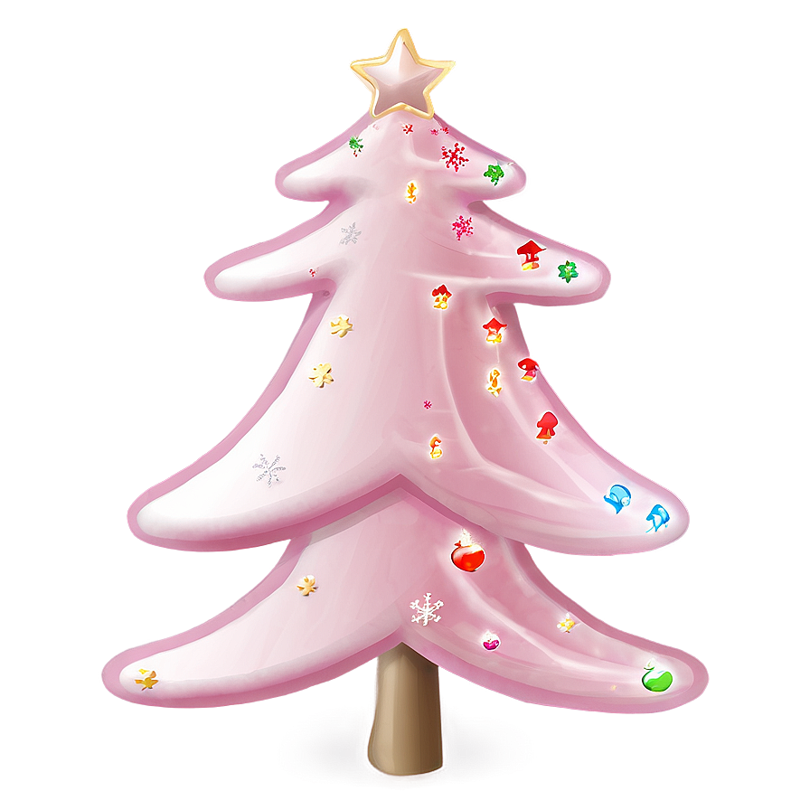 Soft Pink Christmas Tree Png 06122024 PNG Image