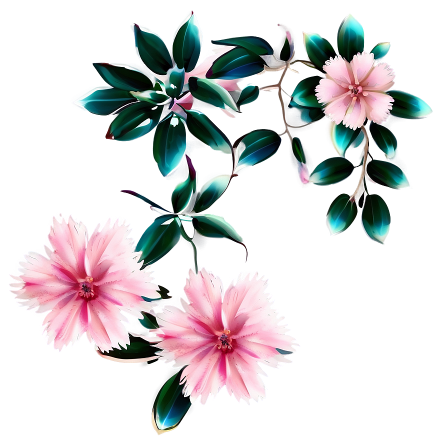 Soft Pink Flowers Png Uud PNG Image