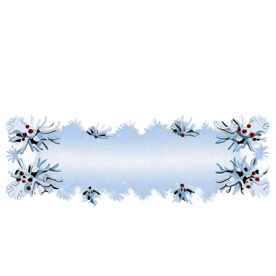 Soft Snow Border Png Jds55 PNG Image