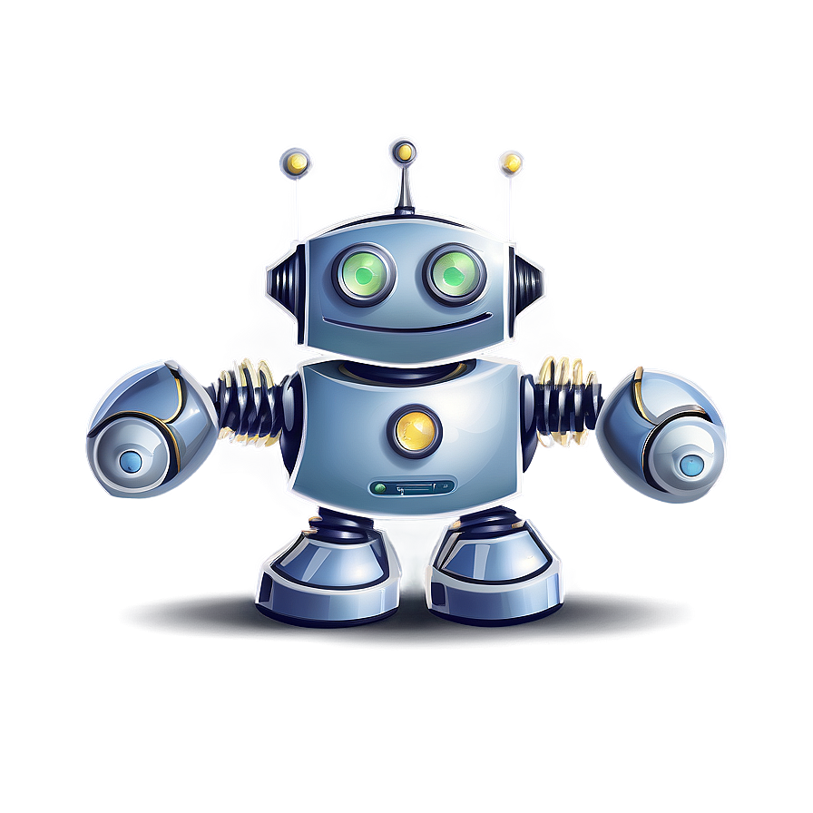 Soft-styled Robot Illustration Png 06272024 PNG Image