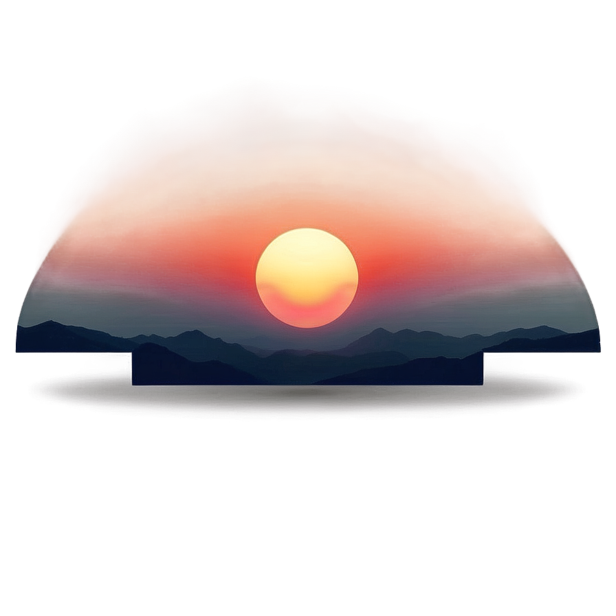 Soft Sunrise Horizon Png Umi PNG Image