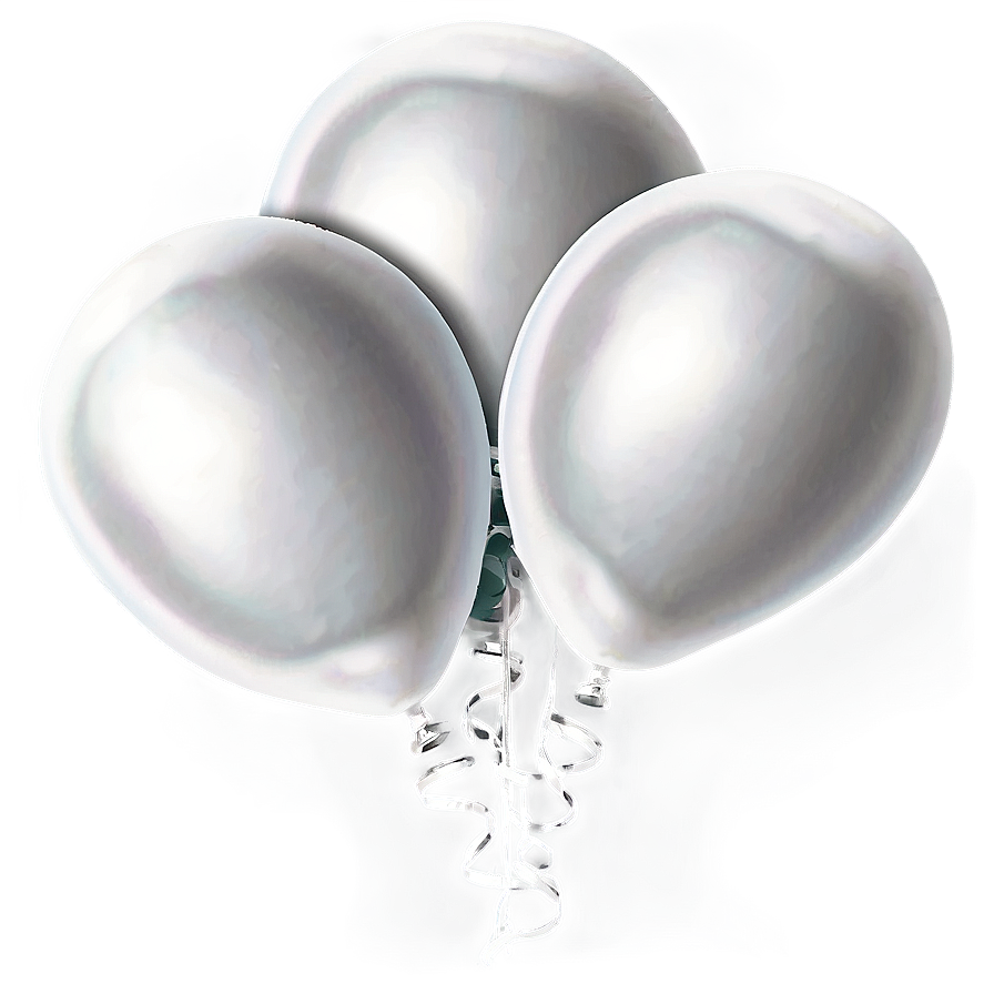 Soft White Balloons Png 06122024 PNG Image