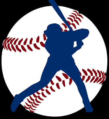 Softball Silhouette Graphic PNG Image