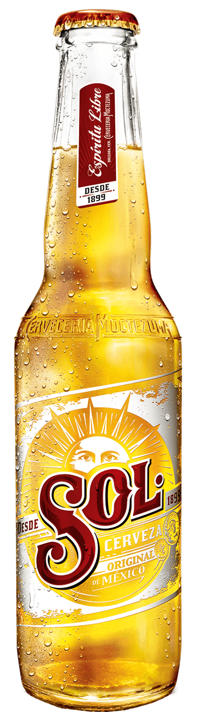 Sol Cerveza Bottle Condensation PNG Image