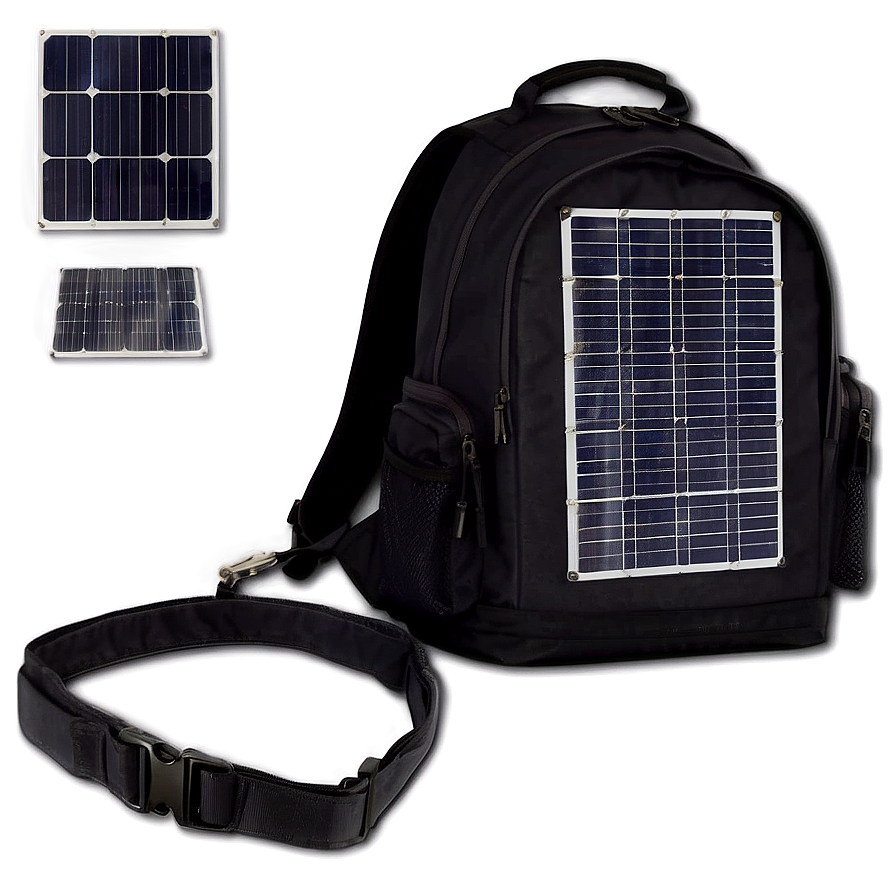 Solar Panel Backpack Png Hnd16 PNG Image