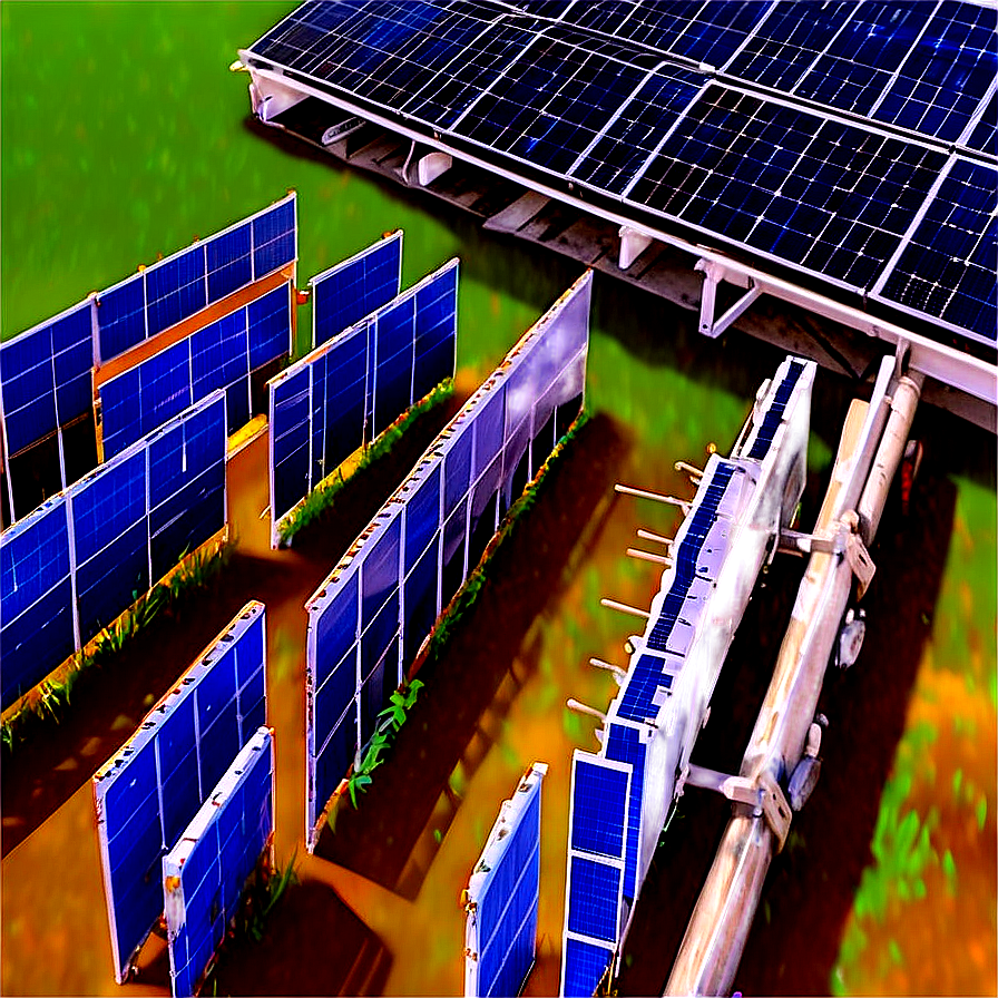 Solar Panels On Farm Png 39 PNG Image