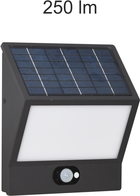 Solar Powered L E D Wall Lightwith Sensor PNG Image