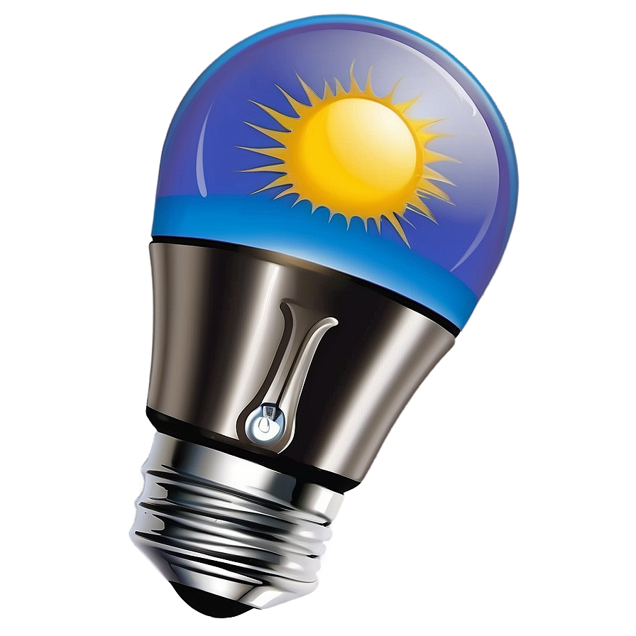 Solar Powered Lightbulb Png Nsx96 PNG Image