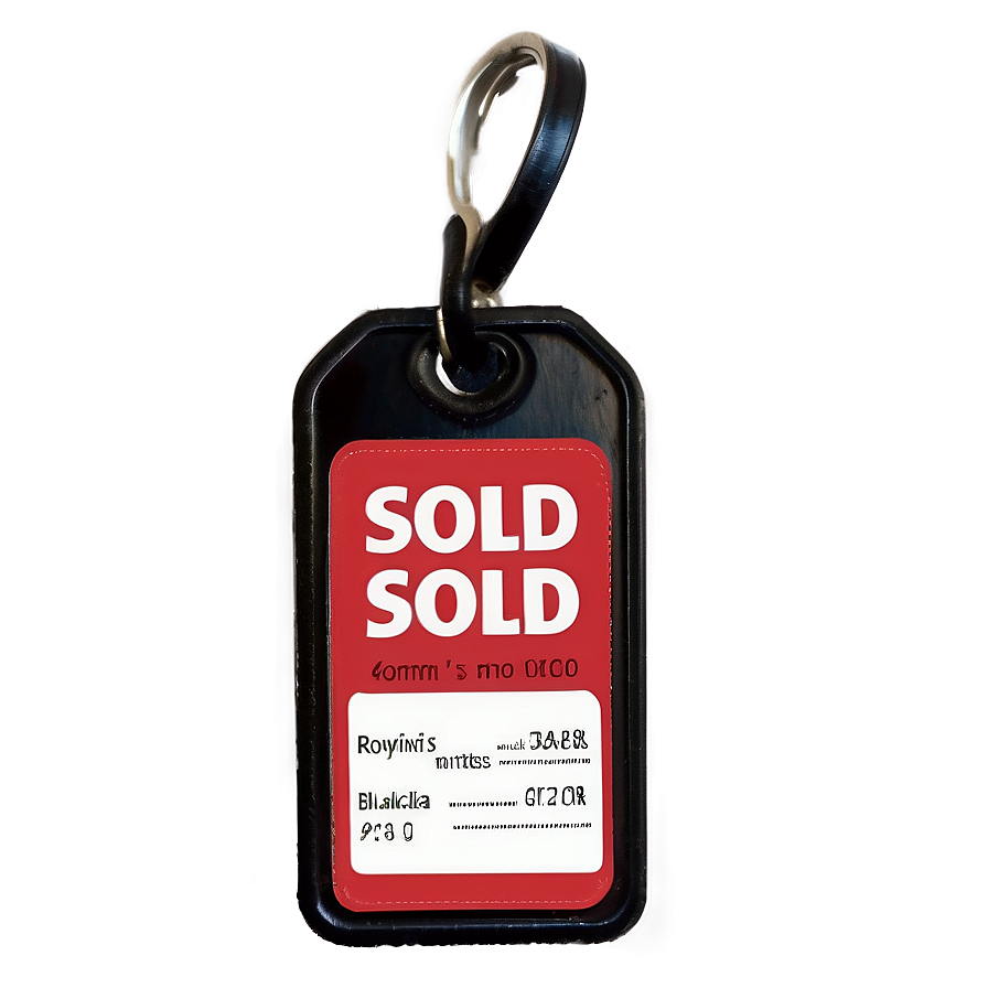 Sold Tag Png Mfw99 PNG Image