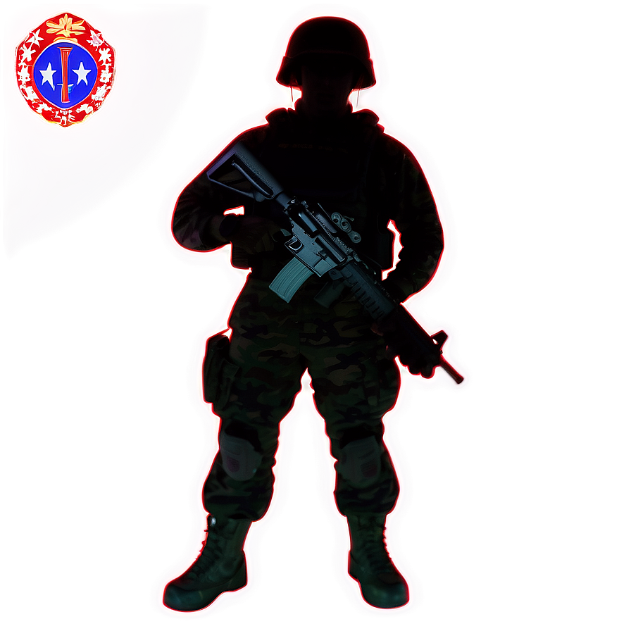 Soldier Silhouette C PNG Image