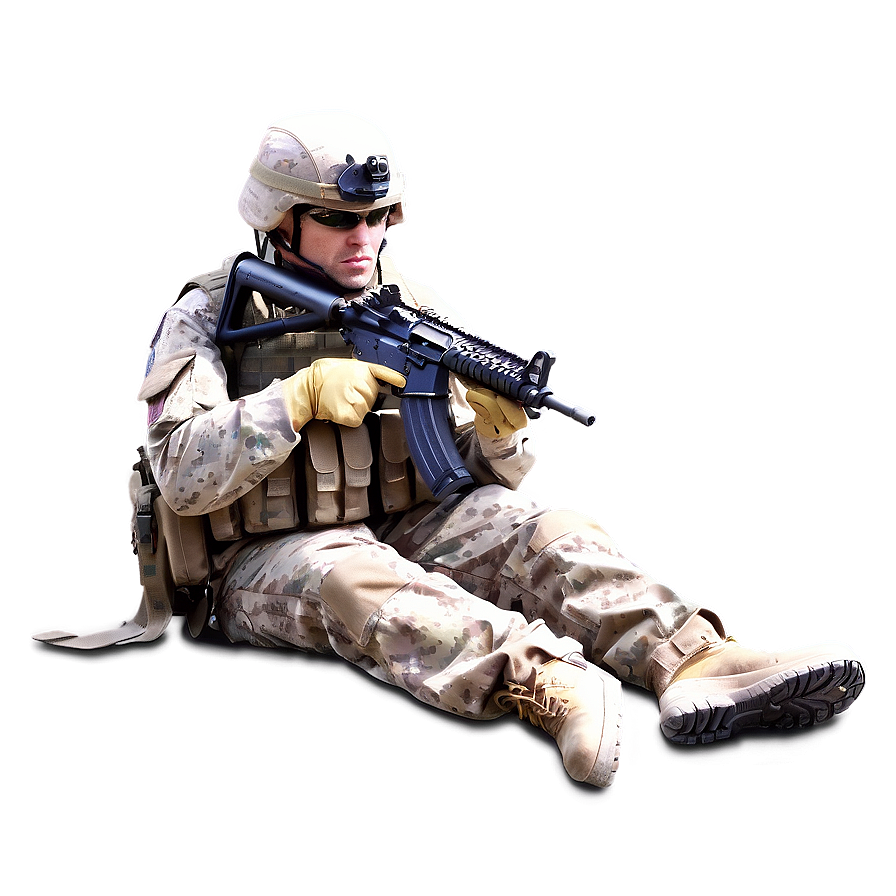 Soldier With Machine Gun Png Dqv23 PNG Image