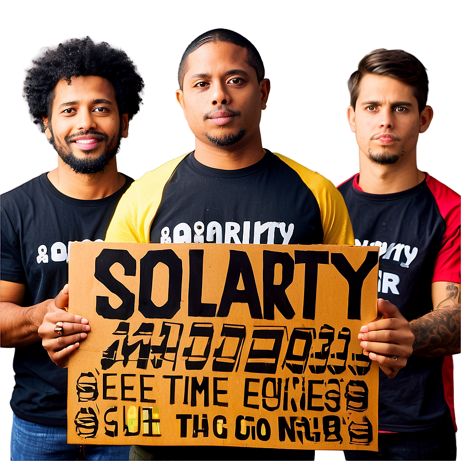 Solidarity Picket Sign Png 06212024 PNG Image