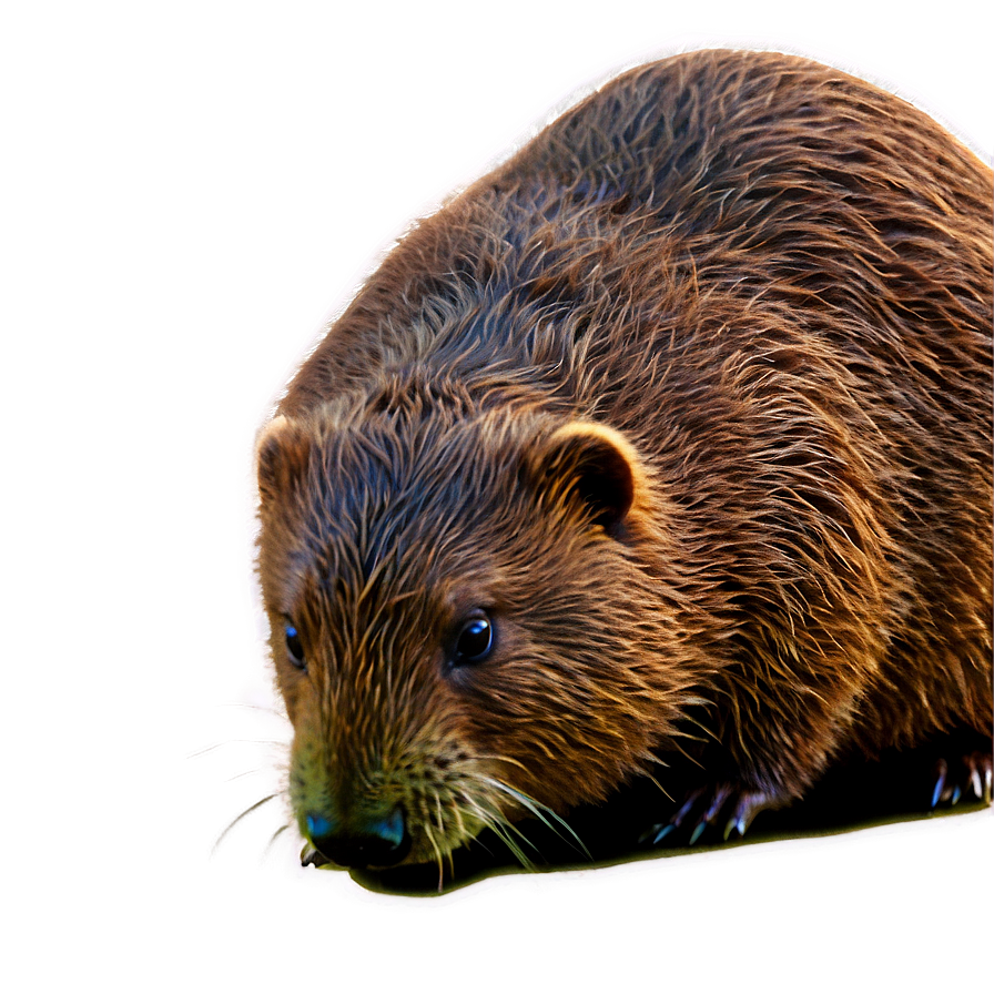 Solitary Beaver Journey Png Qnm PNG Image