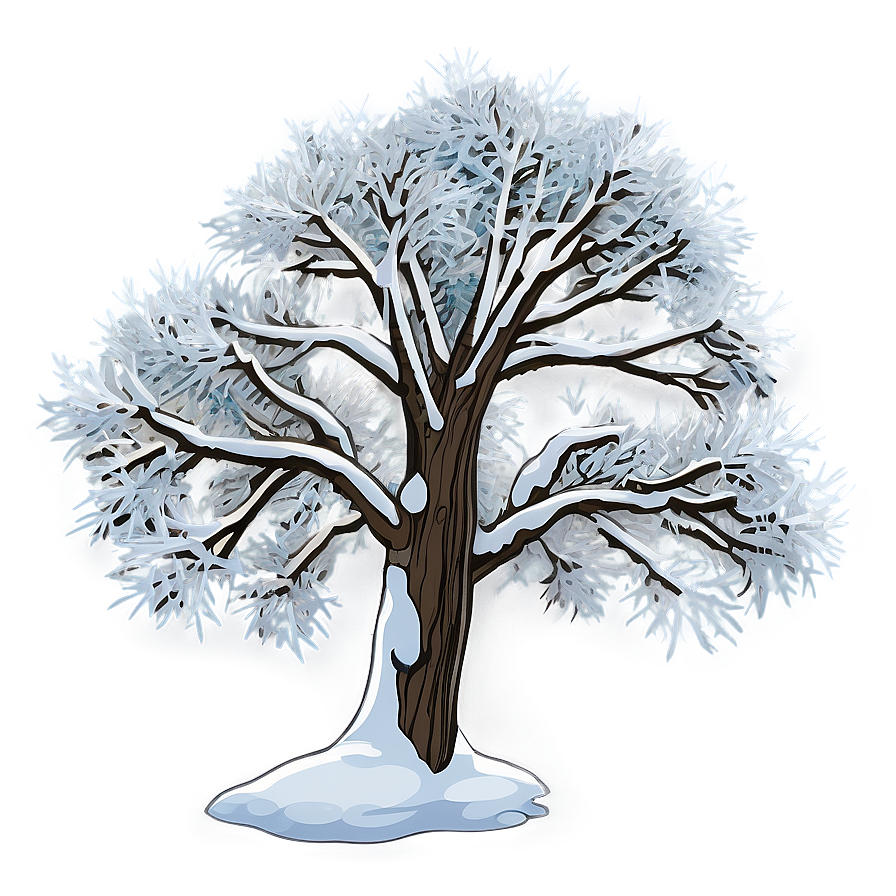 Solitary Snow Tree Png Lao75 PNG Image