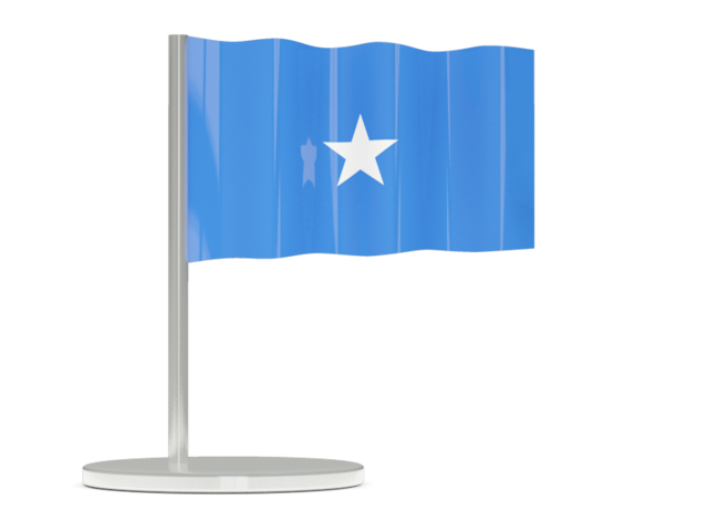 Somalia Flag Display PNG Image