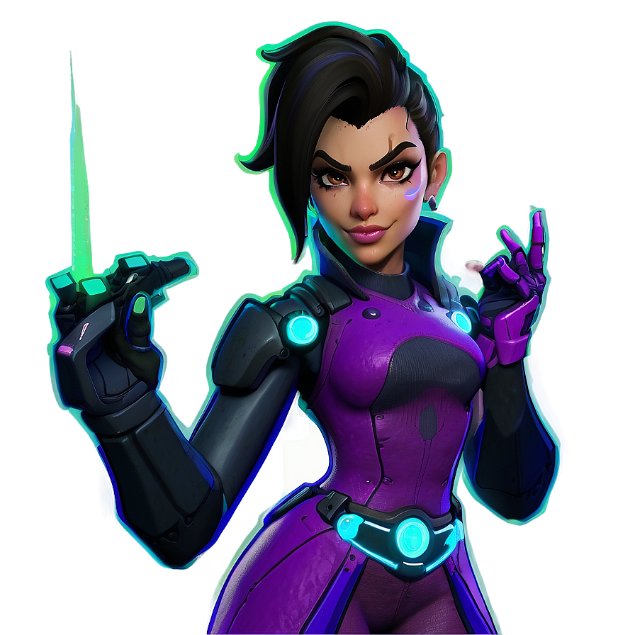 Sombra Overwatch Anniversary Png Lug89 PNG Image