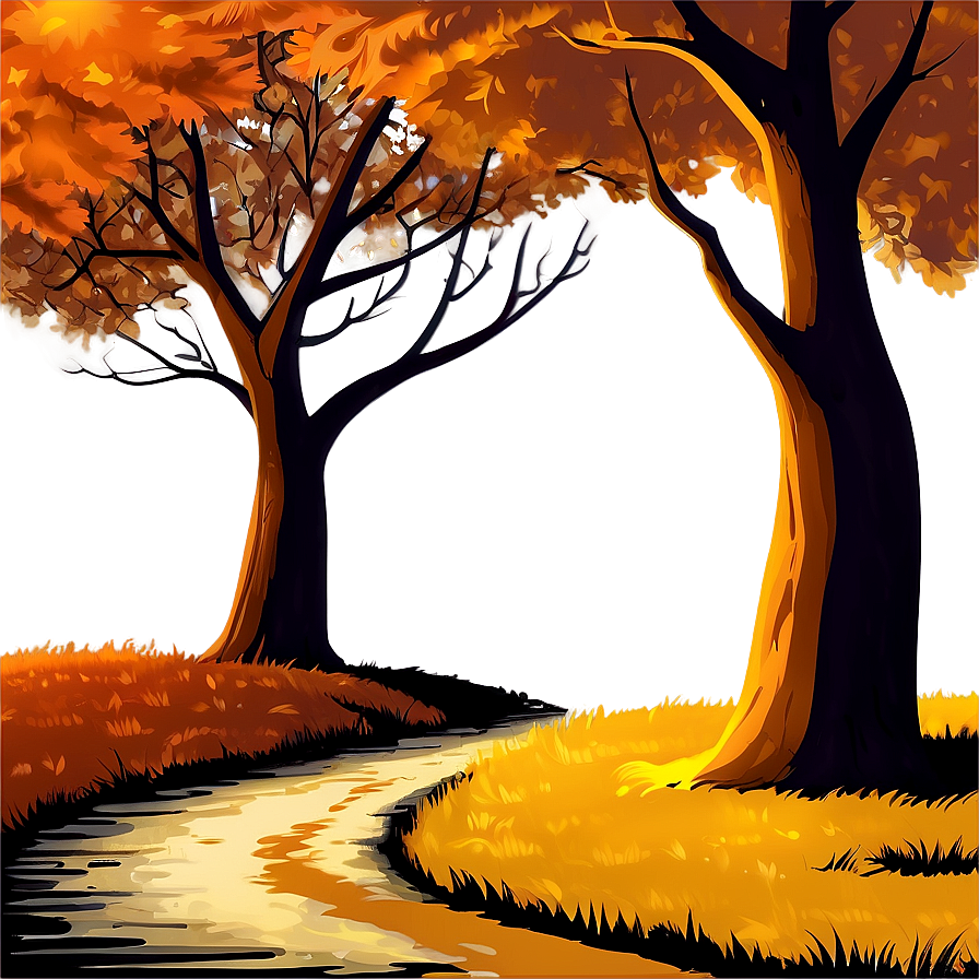 Sombre Autumn Path Png Acr PNG Image